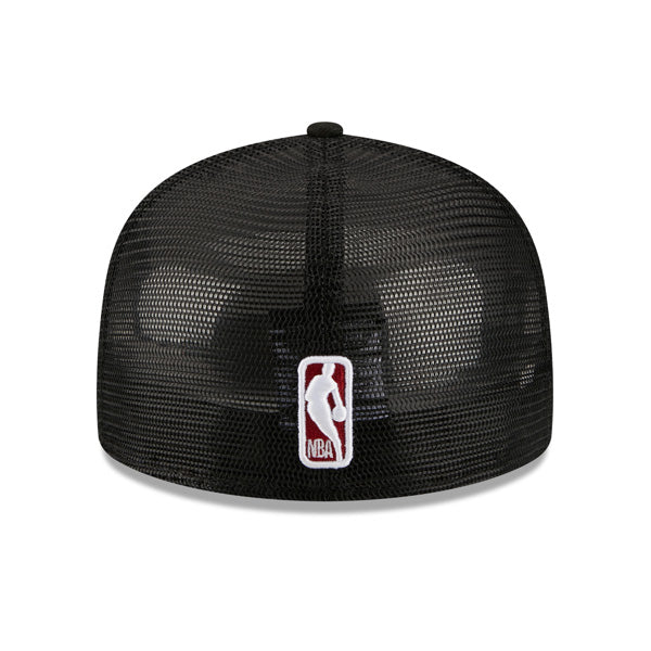 Miami Heat New Era NBA CLASSIC TRUCKER 59FIFTY Fitted Mesh Hat – Black