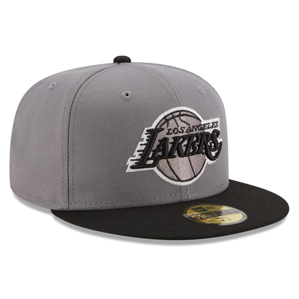 Los Angeles Lakers New Era STORM GRAY Fitted 59Fifty NBA Hat