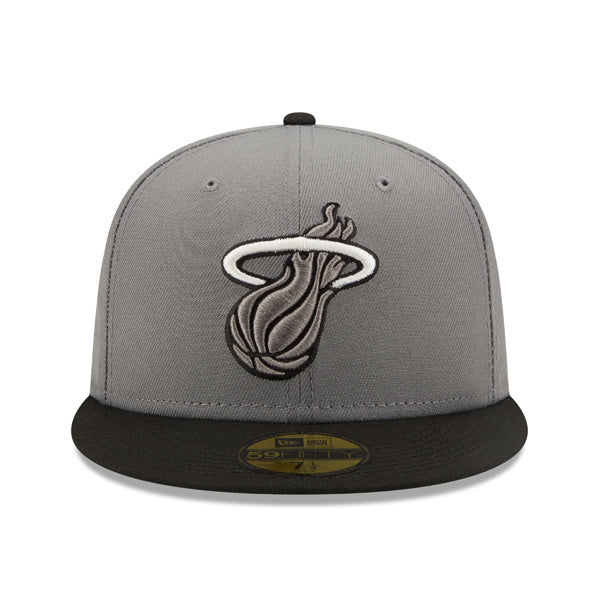 Miami Heat New Era STORM GRAY Fitted 59Fifty NBA Hat