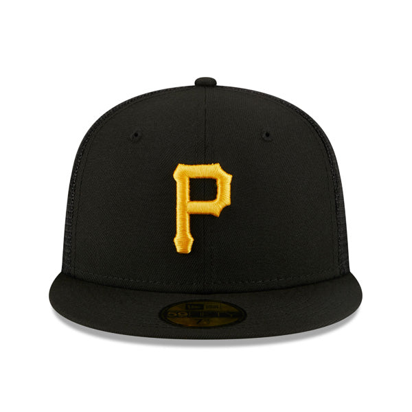 Pittsburgh Pirates New Era MLB CLASSIC TRUCKER 59FIFTY Fitted Mesh Hat – Black