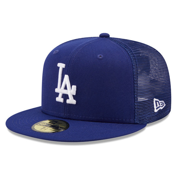 Los Angeles Dodgers New Era MLB CLASSIC TRUCKER 59FIFTY Fitted Mesh Hat – Royal