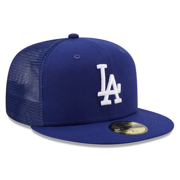 Los Angeles Dodgers New Era MLB CLASSIC TRUCKER 59FIFTY Fitted Mesh Hat – Royal