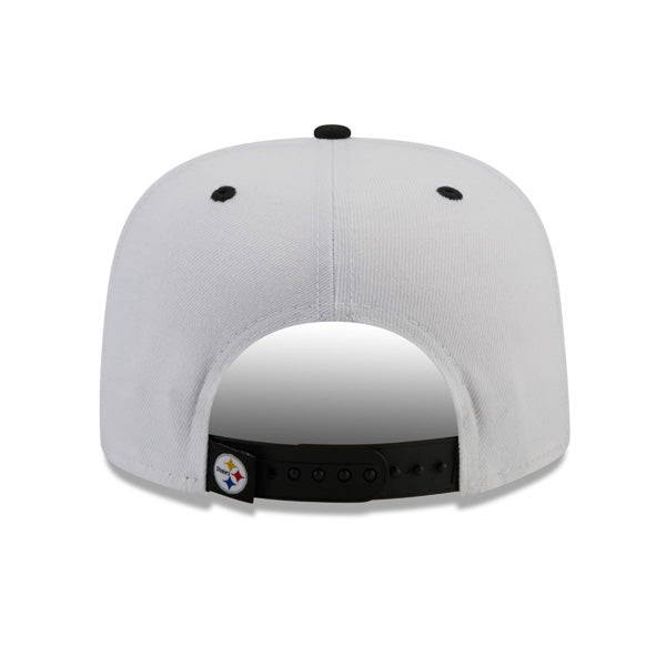 Pittsburgh Steelers New Era TEAM RETRO 9Fifty Snapback NFL Hat - White/Black