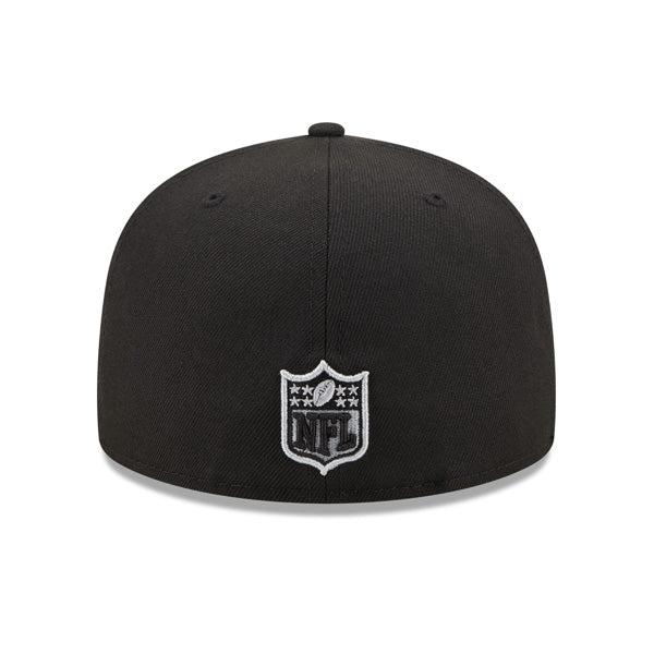 Las Vegas Raiders New Era LOCAL Fitted 59Fifty NFL Hat - Black/Silver