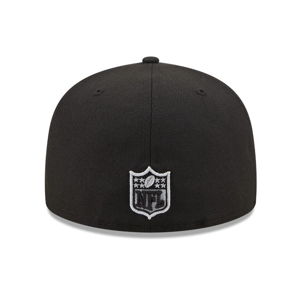 Las Vegas Raiders New Era LOCAL Fitted 59Fifty NFL Hat - Black/Silver
