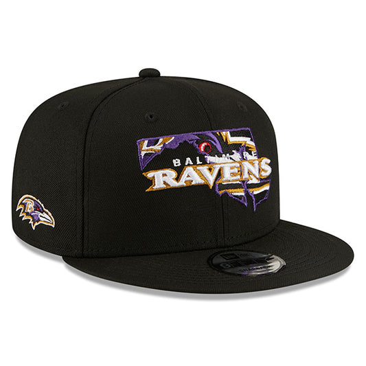 Baltimore Ravens New Era LOCAL 9Fifty Snapback NFL Hat - Black
