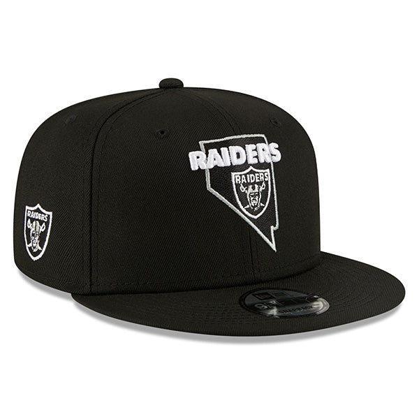 Las Vegas Raiders New Era LOCAL 9Fifty Snapback NFL Hat - Black