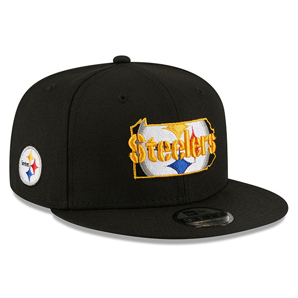 Pittsburgh Steelers New Era LOCAL 9Fifty Snapback NFL Hat - Black