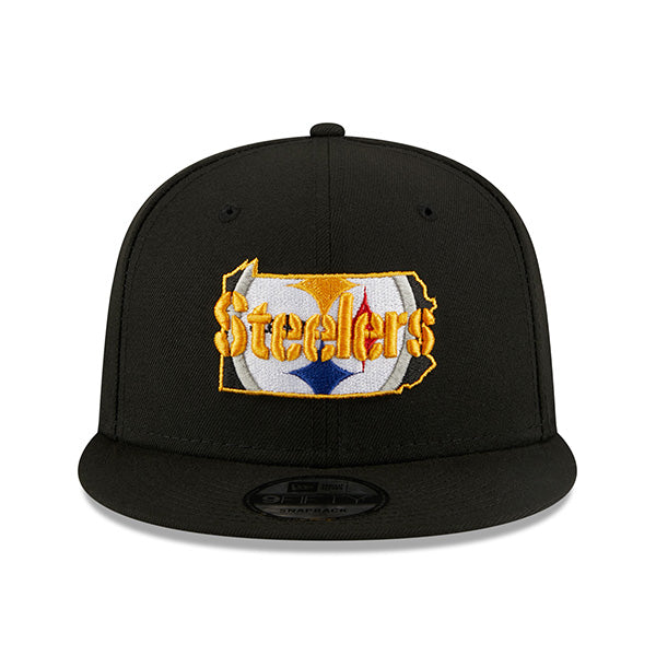 Pittsburgh Steelers New Era LOCAL 9Fifty Snapback NFL Hat - Black