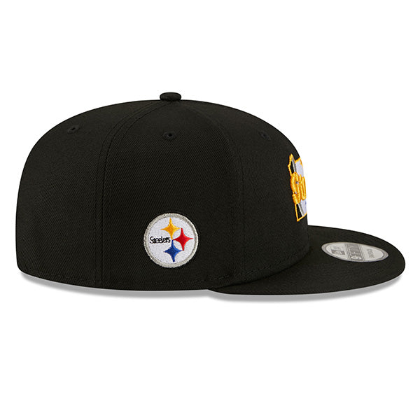 Pittsburgh Steelers New Era LOCAL 9Fifty Snapback NFL Hat - Black