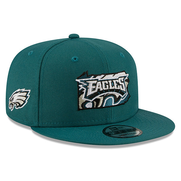 Philadelphia Eagles New Era LOCAL 9Fifty Snapback NFL Hat - Green