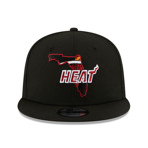 Miami Heat New Era LOCAL 9Fifty Snapback NBA Hat - Black