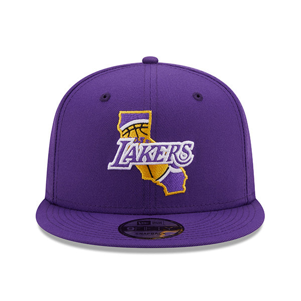 Los Angeles Lakers New Era LOCAL 9Fifty Snapback NBA Hat - Purple