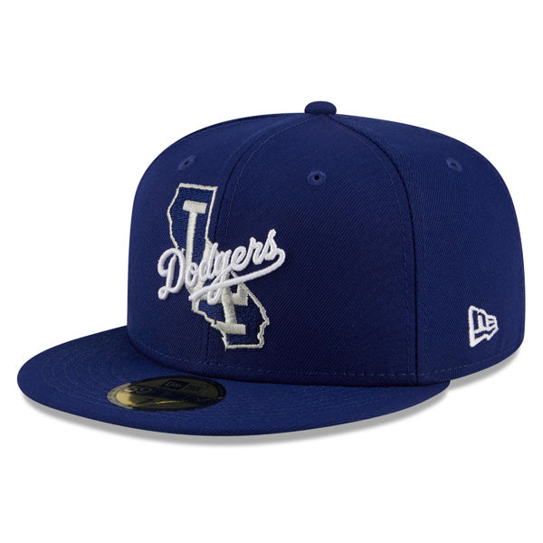 Los Angles Dodgers New Era LOCAL Fitted 59Fifty MLB Hat - Royal