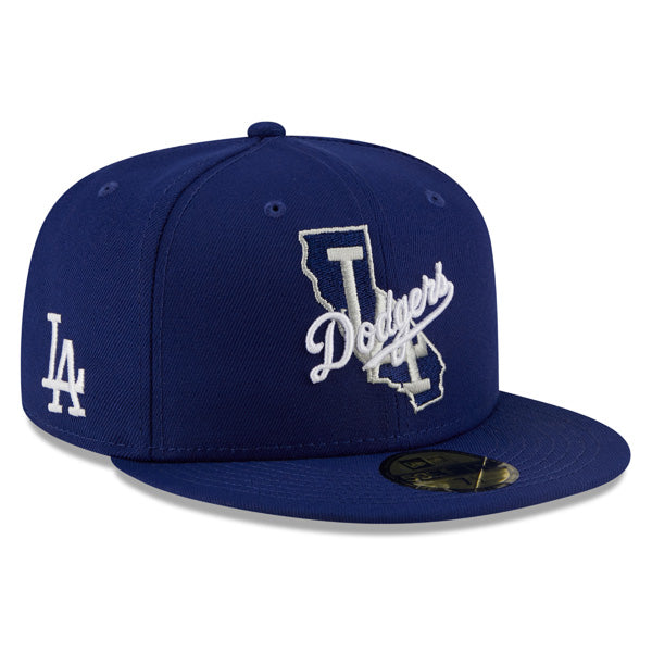 Los Angles Dodgers New Era LOCAL Fitted 59Fifty MLB Hat - Royal