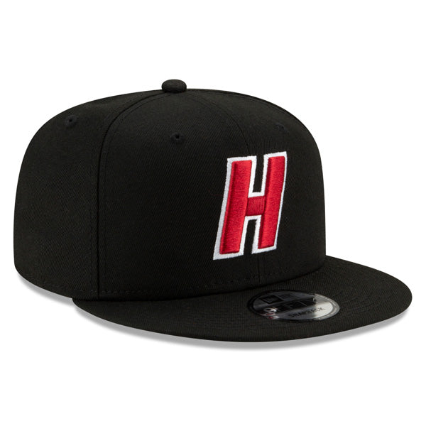 Miami Heat New Era LIGATURE 9Fifty Snapback Adjustable NBA Hat - Black/Red