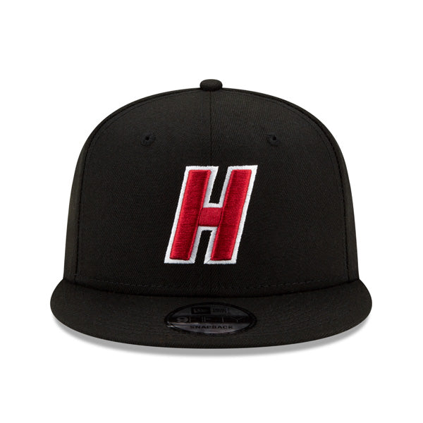 Miami Heat New Era LIGATURE 9Fifty Snapback Adjustable NBA Hat - Black/Red