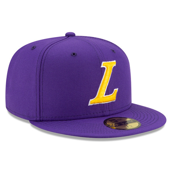 Los Angeles Lakers New Era LIGATURE 59FIFTY Fitted NBA Hat - Purple