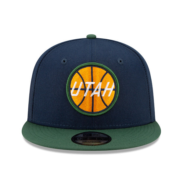 Utah Jazz New Era 2021 NBA Draft On-Stage 9FIFTY Snapback Adjustable Hat - Navy/Green