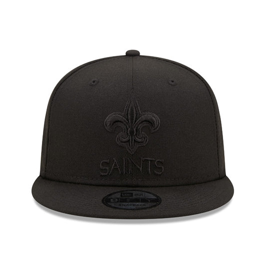 New Orleans Saints New Era BLACK OUT 9Fifty Snapback NFL Hat - Black