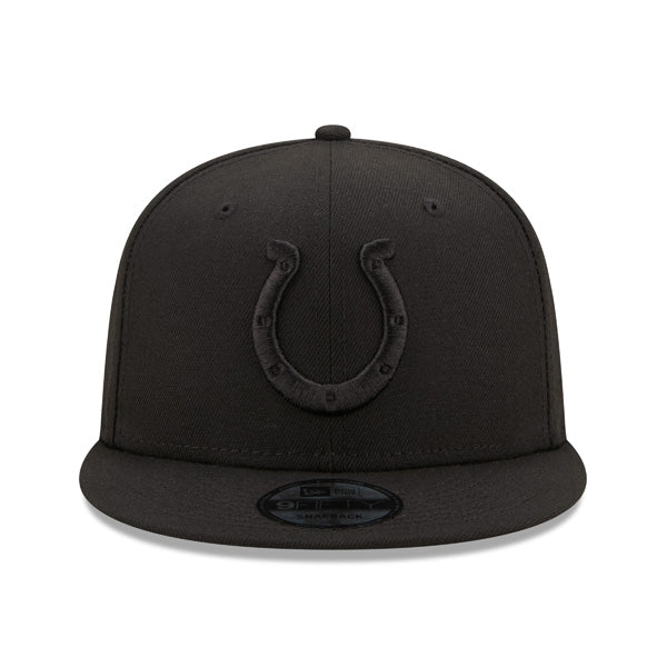 Indianapolis Colts New Era BLACK OUT 9Fifty Snapback NFL Hat - Black