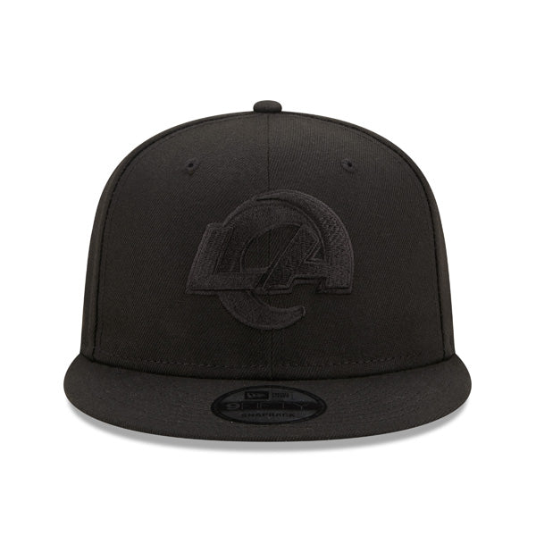 Los Angeles Rams New Era BLACK OUT 9Fifty Snapback NFL Hat - Black