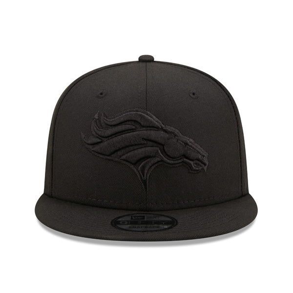 Denver Broncos New Era BLACK OUT 9Fifty Snapback NFL Hat - Black