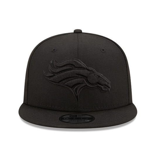 Denver Broncos New Era BLACK OUT 9Fifty Snapback NFL Hat - Black