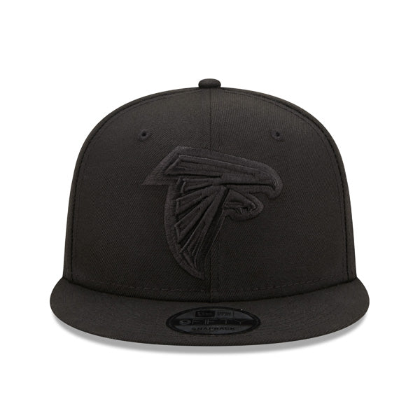 Atlanta Falcons New Era BLACK OUT 9Fifty Snapback NFL Hat - Black