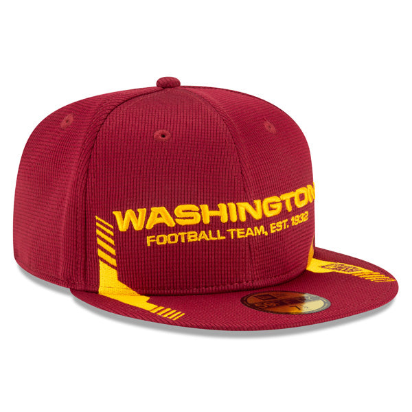 Washington Football Team New Era 2021 NFL Official Sideline HOME 59Fifty Fitted Hat - Burgundy