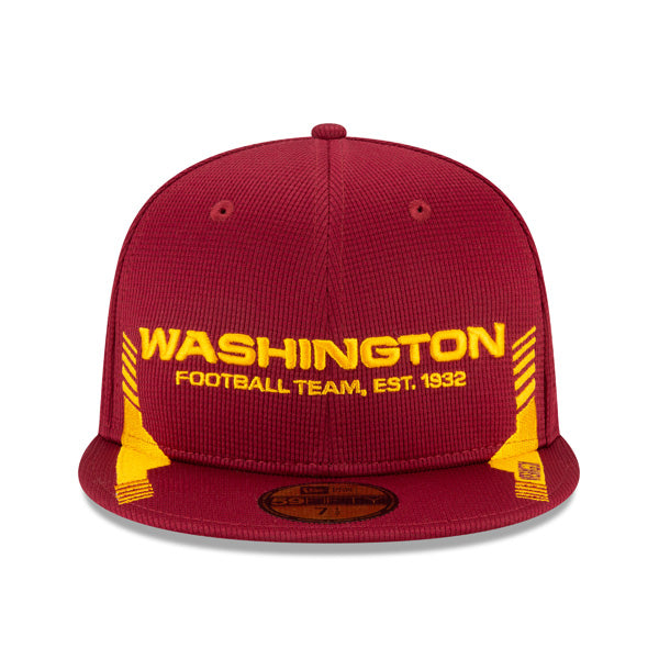 Washington Football Team New Era 2021 NFL Official Sideline HOME 59Fifty Fitted Hat - Burgundy