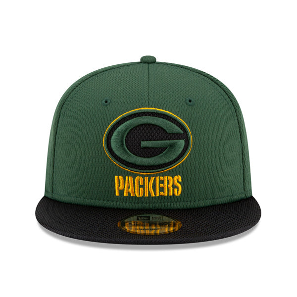 Green Bay Packers New Era 2021 NFL Sideline Road 9FIFTY Snapback Hat - Green/Black