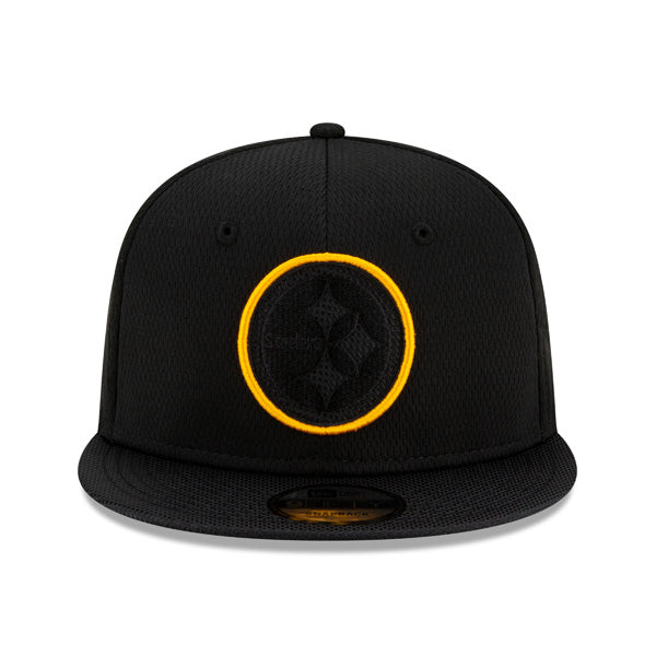 Pittsburgh Steelers New Era 2021 NFL Sideline Road 9FIFTY Snapback Hat - Black/Yellow