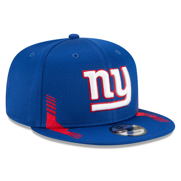 New York Giants New Era 2021 NFL Sideline Throwback HOME 9Fifty Snapback Hat - Royal/Red