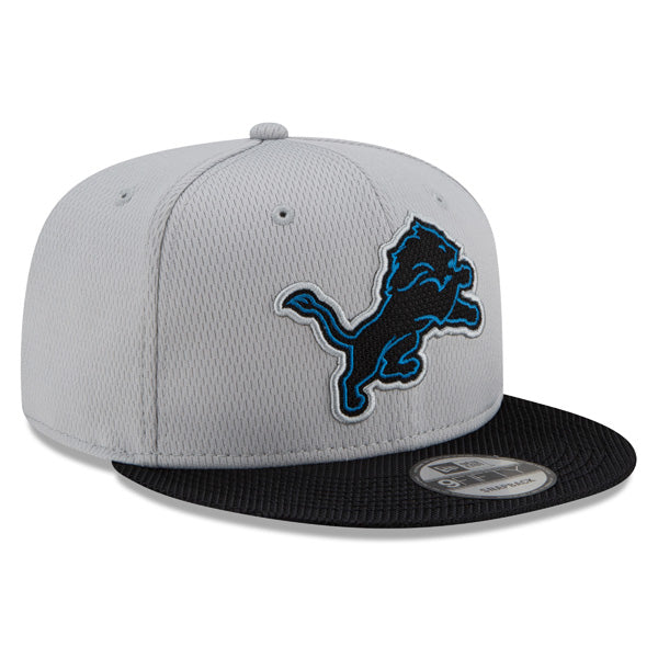 Detroit Lions New Era 2021 NFL Sideline Road 9FIFTY Snapback Hat - Gray/Black