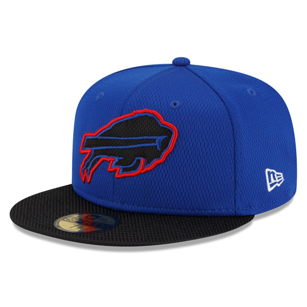 Buffalo Bills New Era 2021 NFL Official Sideline ROAD 59FIFTY Fitted Hat - Royal/Black