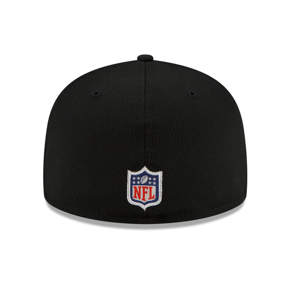 Pittsburgh Steelers New Era 2021 NFL Official Sideline ROAD 59FIFTY Fitted Hat - Black/Yellow