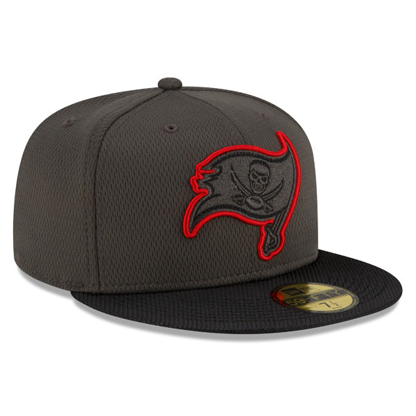 Tampa Bay Buccaneers New Era 2021 NFL Official Sideline ROAD 59FIFTY Fitted Hat - Pewter/Black