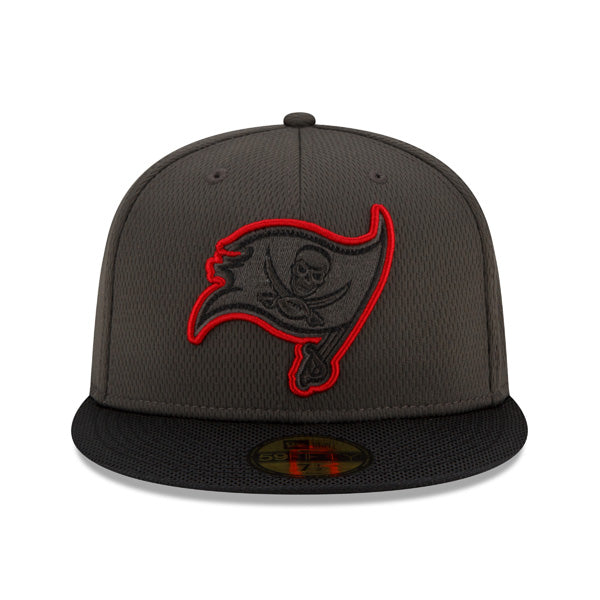 Tampa Bay Buccaneers New Era 2021 NFL Official Sideline ROAD 59FIFTY Fitted Hat - Pewter/Black