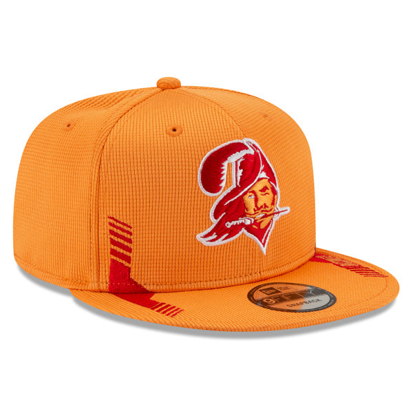 Tampa Bay Buccaneers New Era 2021 NFL Sideline Throwback HOME 9Fifty Snapback Hat - Orange