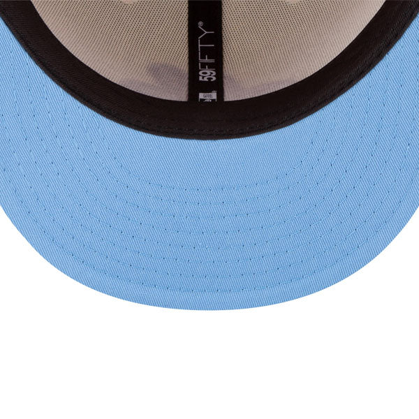 Montreal Expos EXCLUSIVE CRYSTAL 1982 All-Star Game Side Patch New Era 59FIFTY Fitted Hat – Off White/Icy Blue Bottom