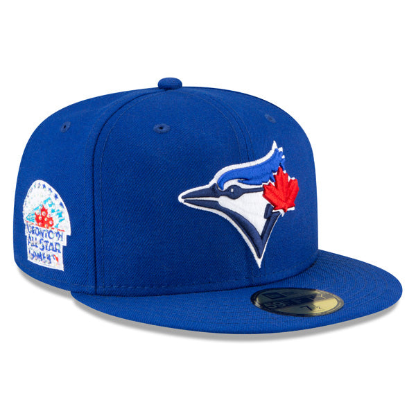 Toronto Blue Jays EXCLUSIVE CRYSTAL 1991 All-Star Game Side Patch New Era 59FIFTY Fitted Hat – Royal /Icy Blue Bottom