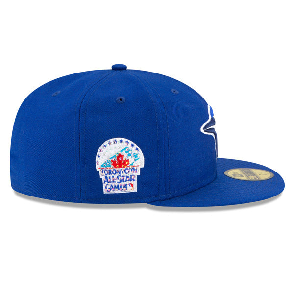 Toronto Blue Jays EXCLUSIVE CRYSTAL 1991 All-Star Game Side Patch New Era 59FIFTY Fitted Hat – Royal /Icy Blue Bottom