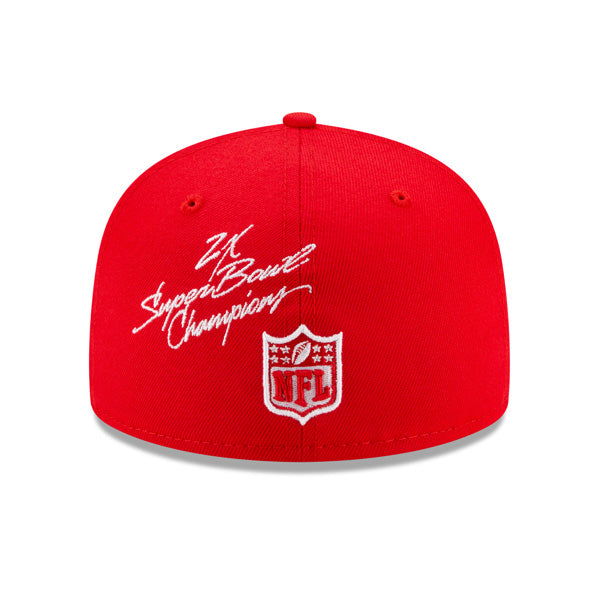 Kansas City Chiefs NFL New Era CHAMPIONS CURSIVE SERIES 59Fifty Fitted Hat - Red