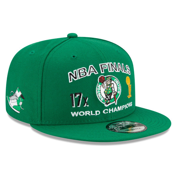 Boston Celtics New Era NBA FINALS ICY 9Fifty Snapback Adjustable Hat - Green
