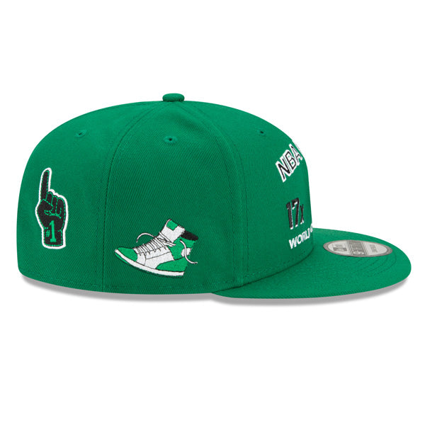 Boston Celtics New Era NBA FINALS ICY 9Fifty Snapback Adjustable Hat - Green