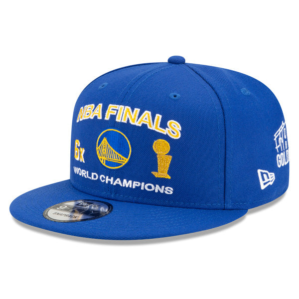 Golden State Warriors New Era NBA FINALS ICY 9Fifty Snapback Adjustable Hat - Royal
