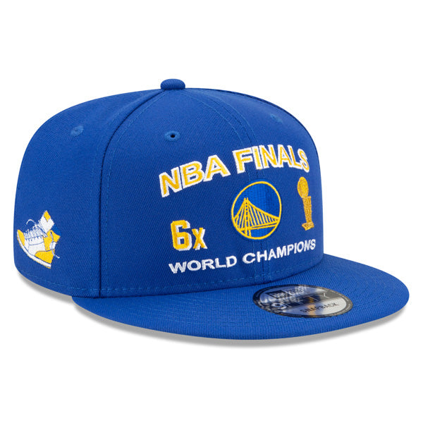 Golden State Warriors New Era NBA FINALS ICY 9Fifty Snapback Adjustable Hat - Royal