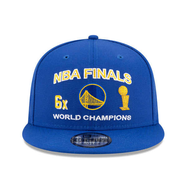 Golden State Warriors New Era NBA FINALS ICY 9Fifty Snapback Adjustable Hat - Royal