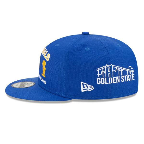 Golden State Warriors New Era NBA FINALS ICY 9Fifty Snapback Adjustable Hat - Royal